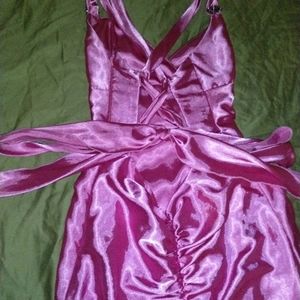 Size 3 Pink Satin Vintage Ball Gown
